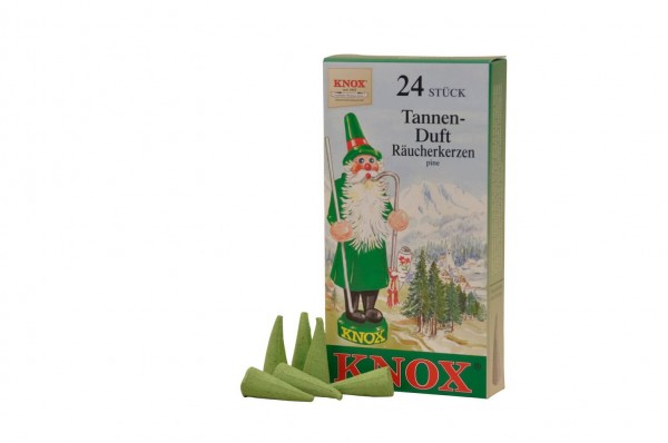 Incense candles - Fir scent, 24 pieces by KNOX