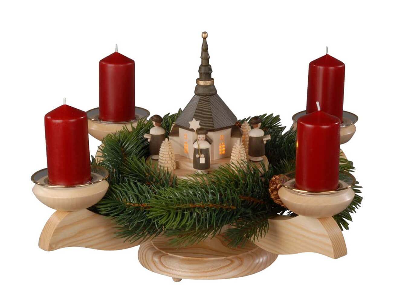 of Church buy LED-Advent-Candlestick, online Seiffen