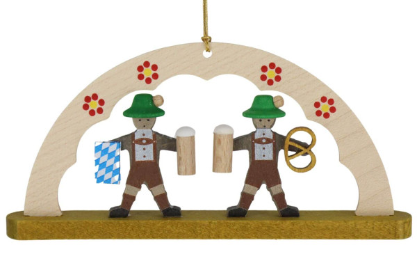 Christbaumschmuck - Schwibbogen Oktoberfest, farbig von Richard Glässer