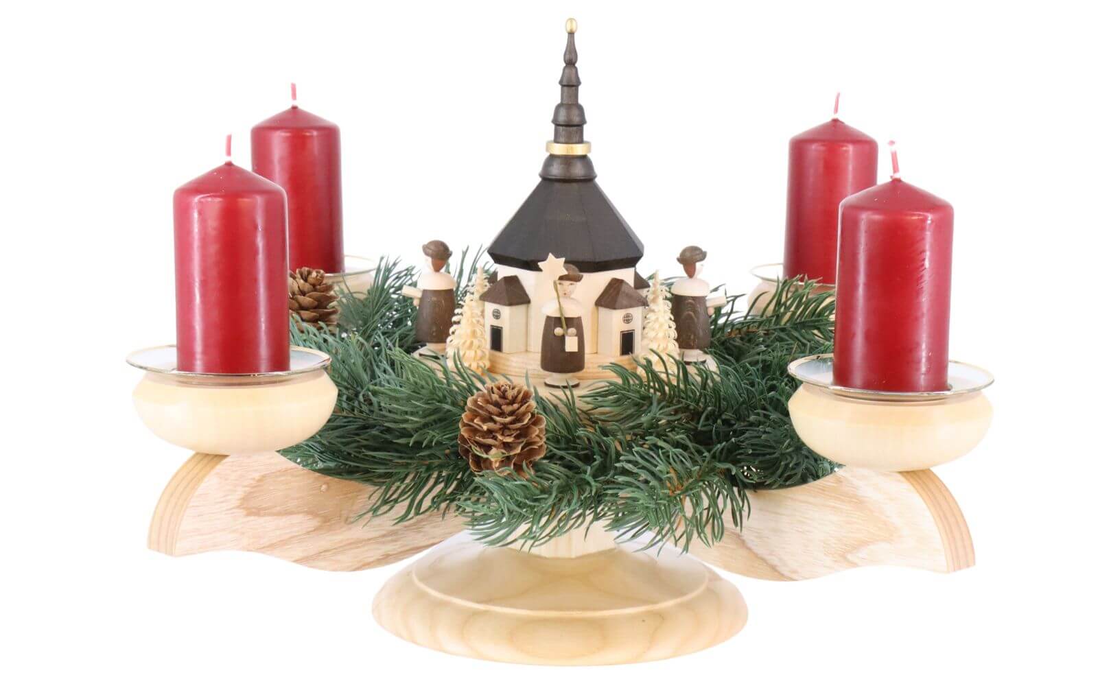 Advent candlestick with Seiffen church online buy