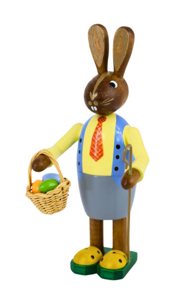 Easter bunny with basket, 15 cm by Figurenland Uhlig GmbH_1