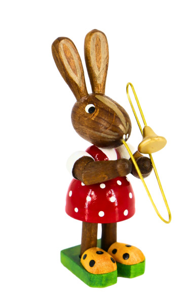 Osterhase - Mädchen mit Posaune von Figurenland Uhlig GmbH_3