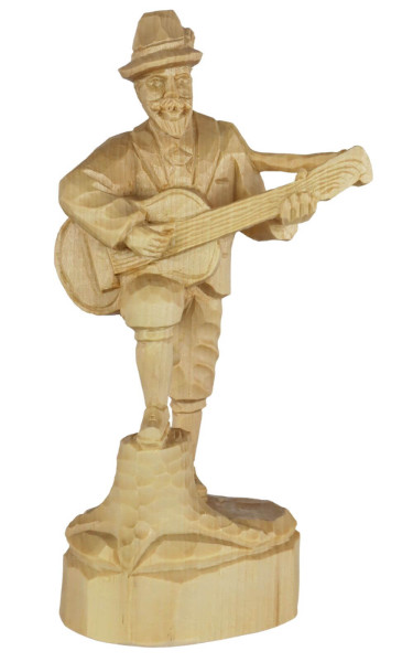 Anton Günther, carved, natural, 16 cm by Schnitzkunst aus dem Erzgebirge