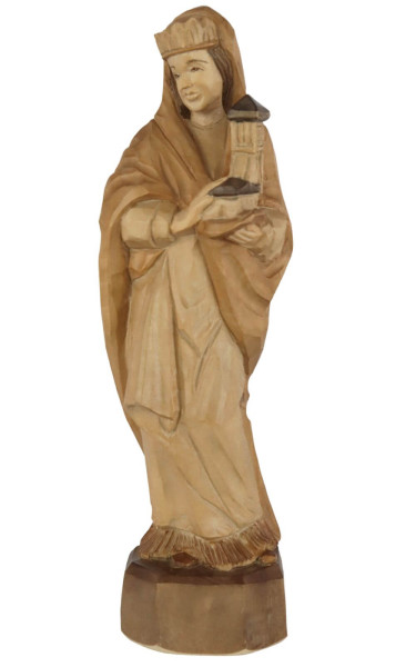 Heilige Barbara, carved, 25 cm by Schnitzkunst aus dem Erzgebirge